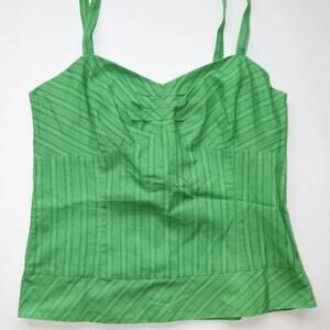 Ann‎ Taylor LOFT 10P Bright Green Cotton Camisole UNWORN